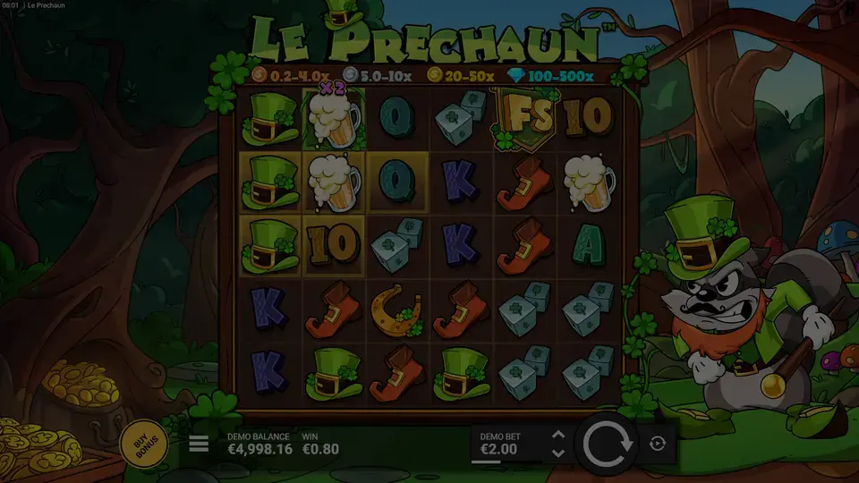 Le Prechaun slot background image